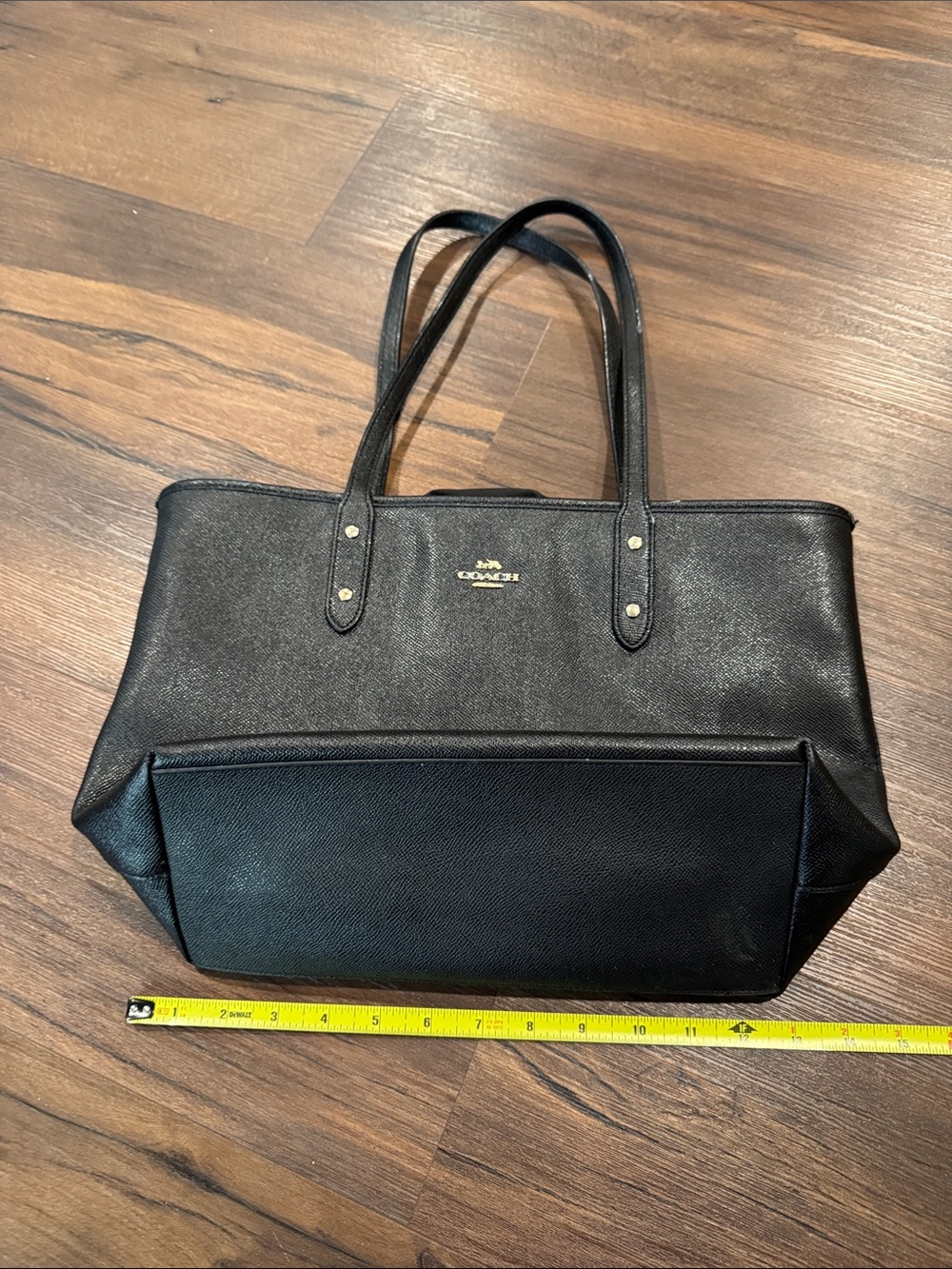 Coach Pebble Leather Tote Bag - Picture 12 of 14